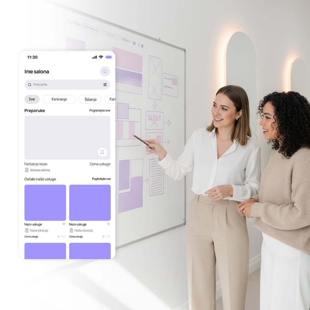 Viora - Izrada veb sajtova za salone